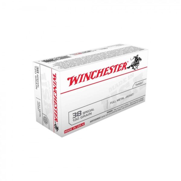 Winchester, .38 spl, 130gr, FMJ, 50rd Box