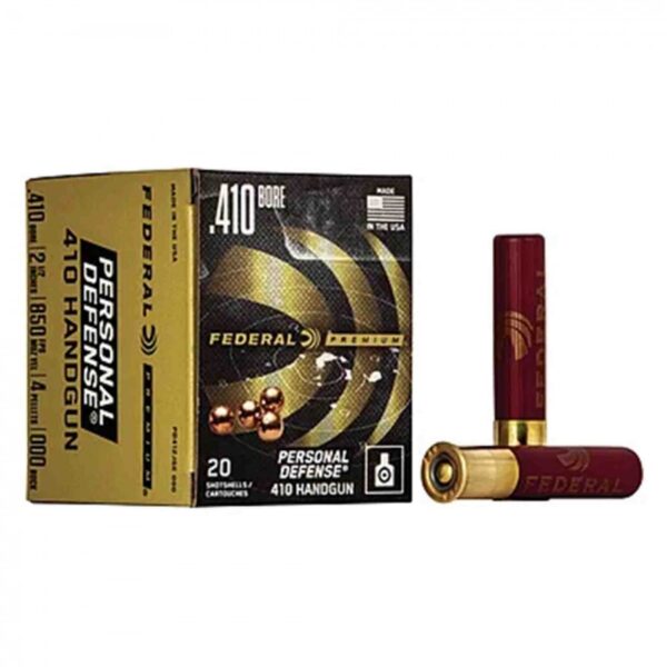 Federal Premium Personal Defense .410 Bore – 2.5″, 4-Pellet 000 Buckshot