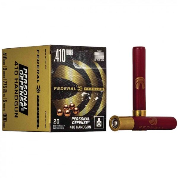 Federal Premium Personal Defense .410 Bore – 3″, 5 Pellets “000” Buckshot