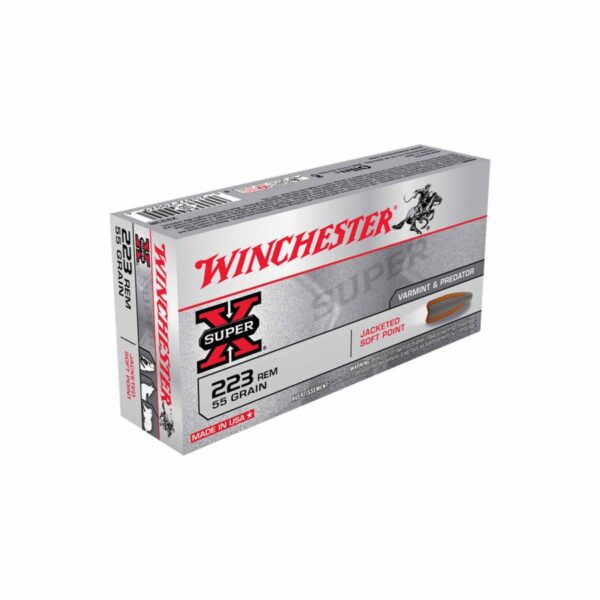 Winchester, SUPER-X .223 Rem, 55 Gr, JSP (20 Rounds)