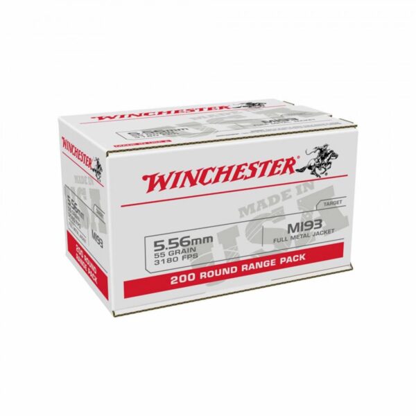 Winchester M193 5.56x45mm NATO 55gr FMJ (200 Rounds)