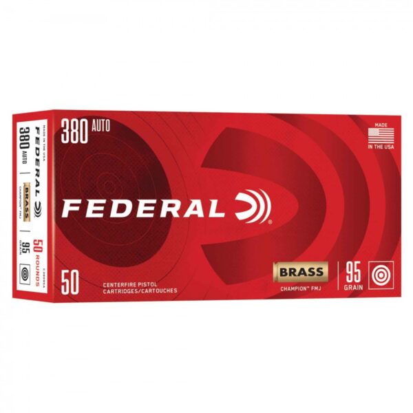 Federal, Champion, 380 Auto, 95 gr, FMJ (50 Rounds)