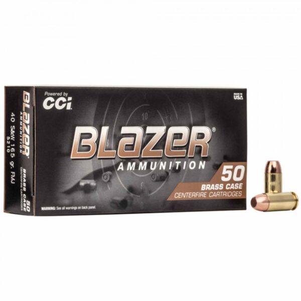 Blazer .40 S&W Blazer Brass FMJ, 165gr, 50ct