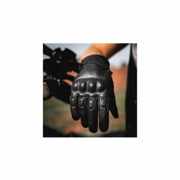 Full Finger Hard Knuckle Leather Gloves