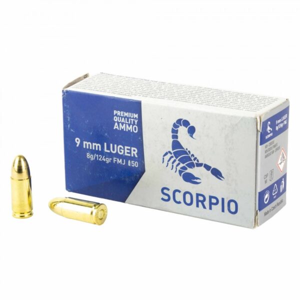 Scorpio 9mm 124gr (50 Rounds)