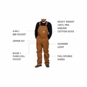 Brown Duck Bib Overall, Lot 83
