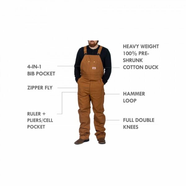 Brown Duck Bib Overall, Lot 83