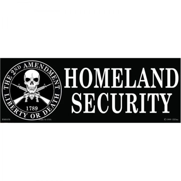 2nd Amendment Sticker - Homeland Security