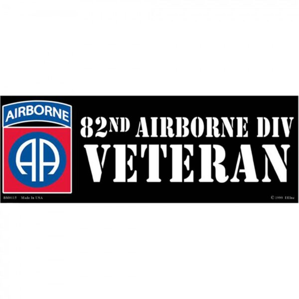 Army 82nd Airborne Division Veteran Sticker