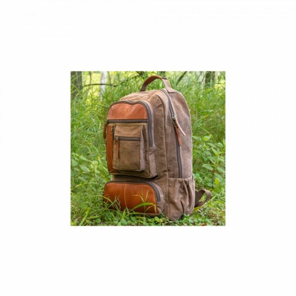 Retro Cantabrian Excursion Rucksack with Leather