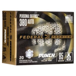 Federal .380 Auto Defense Punch JHP, 85gr, 20ct