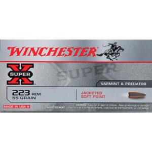 Winchester, SUPER-X .223 Rem, 55 Gr, JSP (20 Rounds)