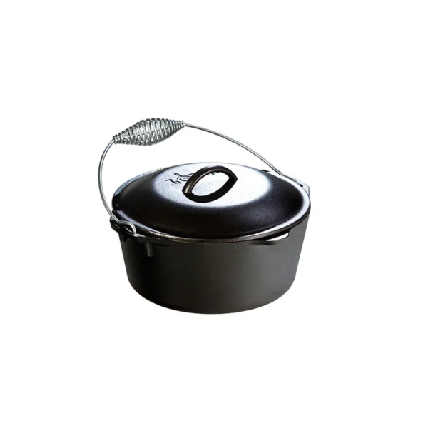 Lodge Cast Iron Dutch Oven W/ Bail Handle 5 Qt