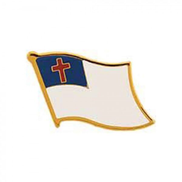 Pin - Christian Flag (1")