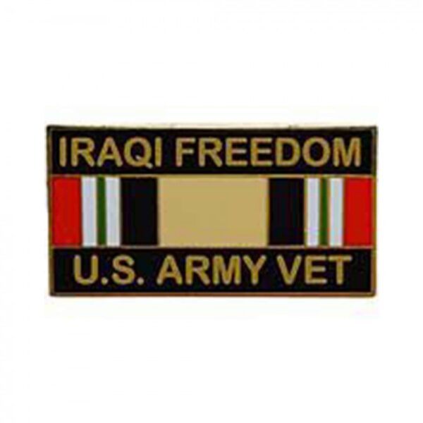 Pin - Iraqi Freedom, Army Veteran (1-1/8")
