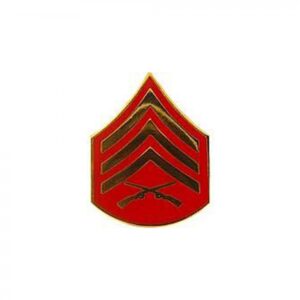 Pin - USMC, E5, Sargeant Rank (3/4")