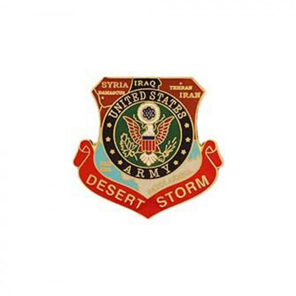 Pin - Army, Desert Storm Symbol on Map (1")