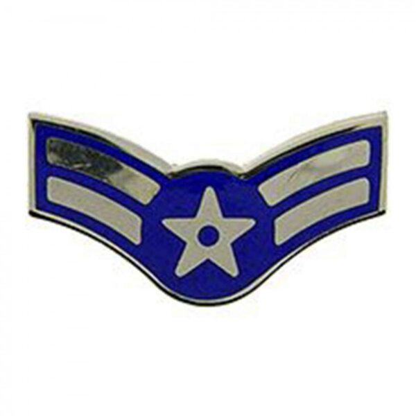 Pin - Rank - USAF, E3, Airman 1st Class (1-1/16")