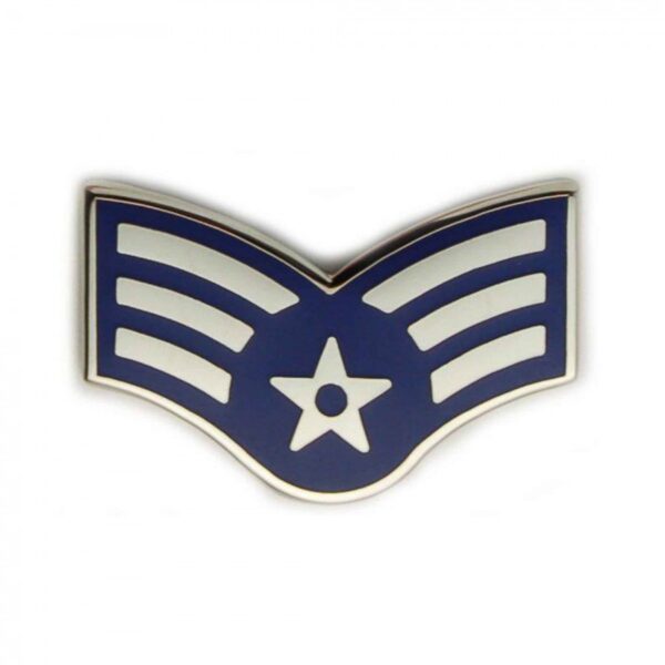 Pin - Rank - USAF, E4, Senior Airman (1-1/16")