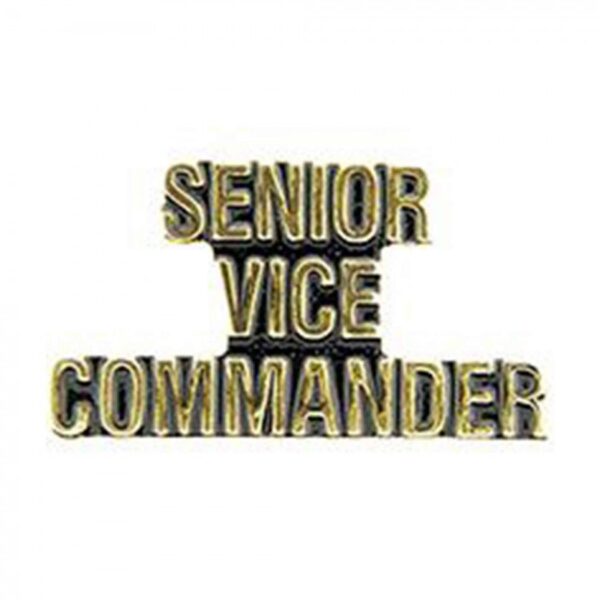 Pin - Senior Vice Commander - Script (1")