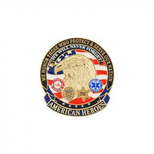 Pin - American Heros - 1st Responders (1-1/8")