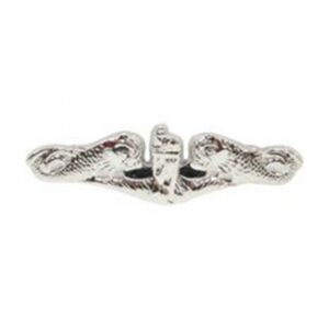 Pin - USN, Submarine Warfare Dolphins - Silver (1-1/4")