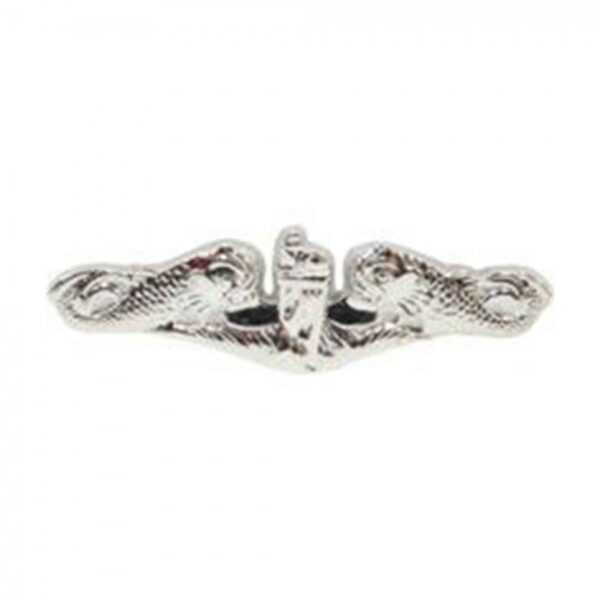 Pin - USN, Submarine Warfare Dolphins - Silver (1-1/4")
