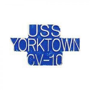 Pin - USS Yorktown, Script (1")