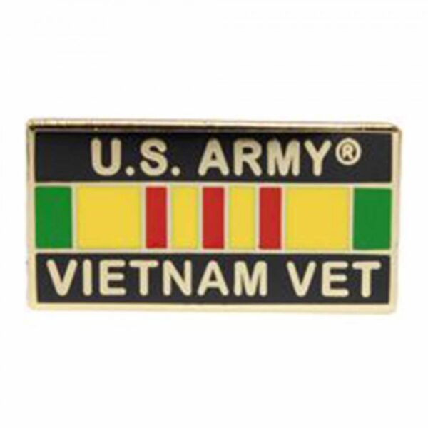Pin - Vietnam, Army, Veteran Ribbon
