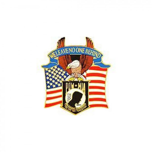 Pin - POW*MIA, Eagle - USA (1-3/4")