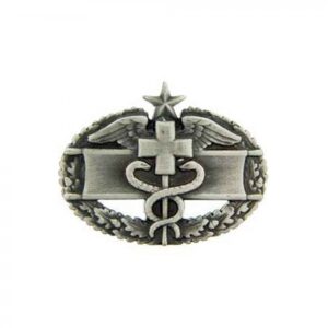 Pin - Army, Combat Medic 2nd Award - Silver (1-1/2")