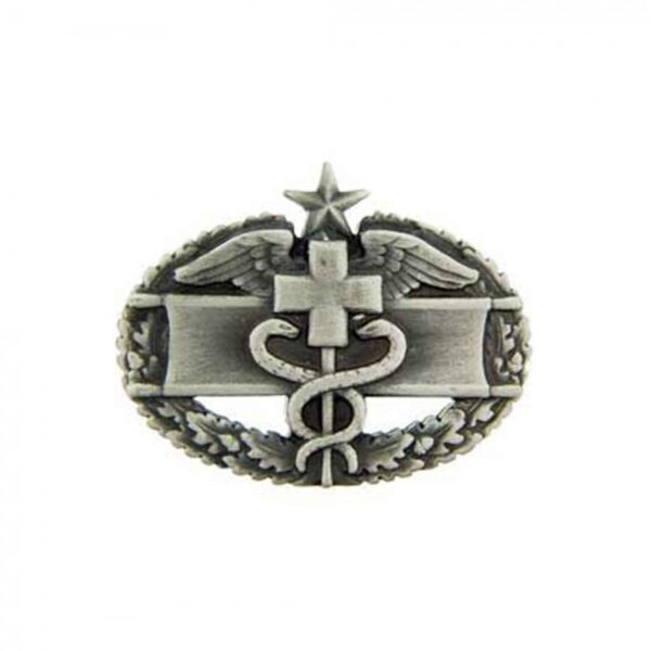 Pin - Army, Combat Medic 2nd Award - Silver (1-1/2")