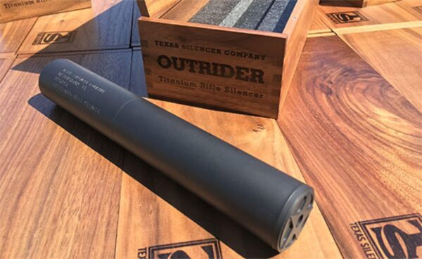 Texas Silencer Company, Outrider Titanium Rifle Silencer - .308 (Black)